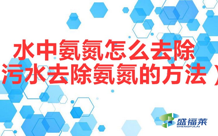 水中氨氮怎么去除(污水去除氨氮的方法)