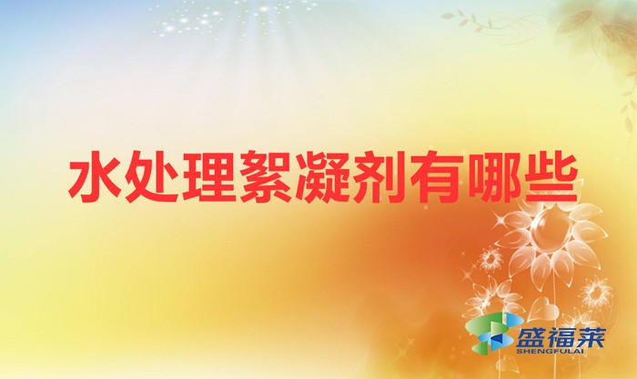 水處理絮凝劑有哪些(絮凝劑的種類)