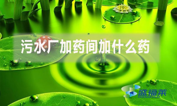 污水廠加藥間加什么藥?