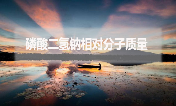 磷酸二氫鈉相對分子質量是什么?應該怎么算?