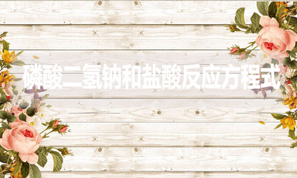 磷酸二氫鈉和鹽酸反應方程式是什么?