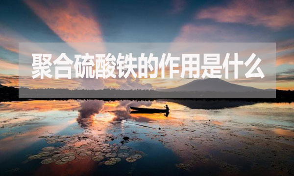 聚合硫酸鐵的作用是什么?