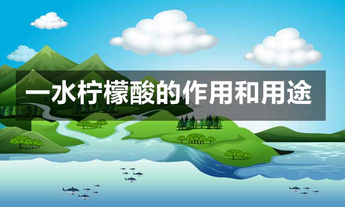 一水檸檬酸的作用和用途