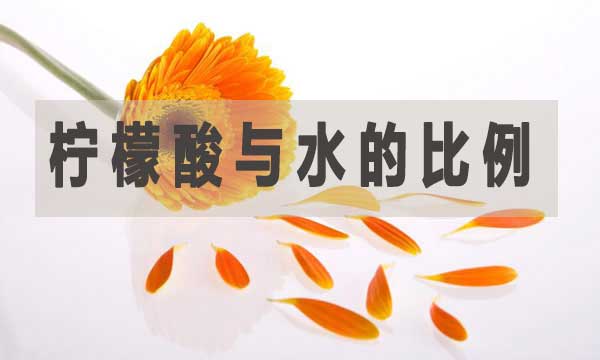 檸檬酸與水的比例是多少?如何調(diào)配?